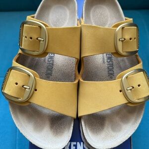 Birkenstock Kids Sandals in Mustard Yellow